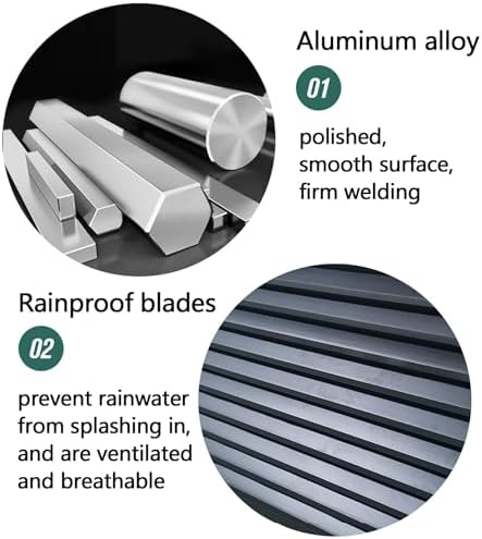 Outdoor Window Privacy Screen Aluminum Protective Cover, Air Conditioner Cover for Outside Units, Air Conditioning Cover Trash Can Enclosure Flower Stand for Patio Lawn (Color : B