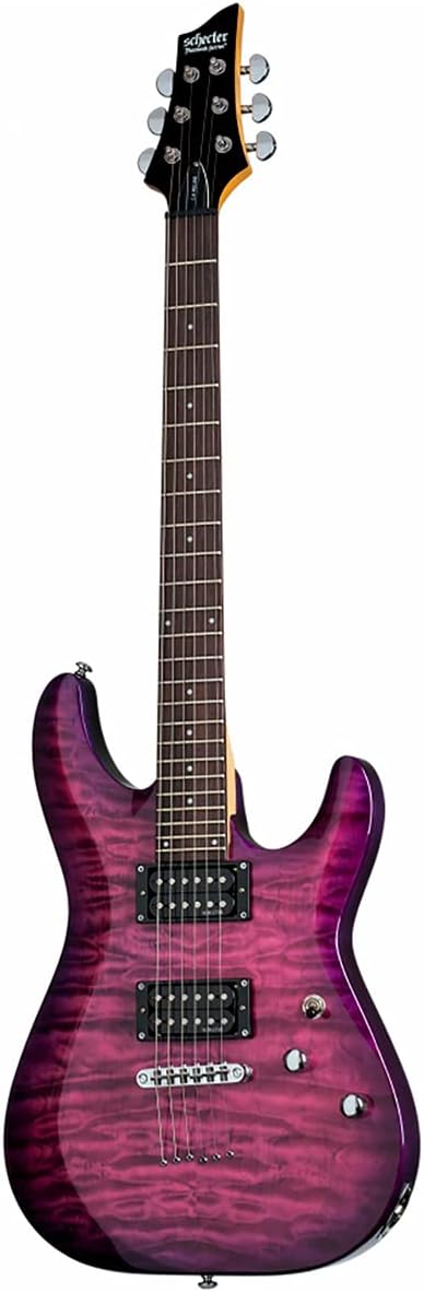Schecter C-6 Plus Solid-Body Electric Guitar, EM