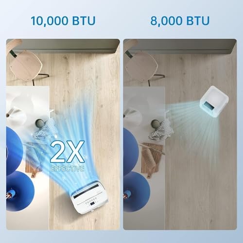 10000btu Portable Air Conditioner,Portable Ac Unit with Remote Control &Window Kit,3-in-1 Function,550 Sq. Ft Coverage,Air Conditioner Portable for Room or Office