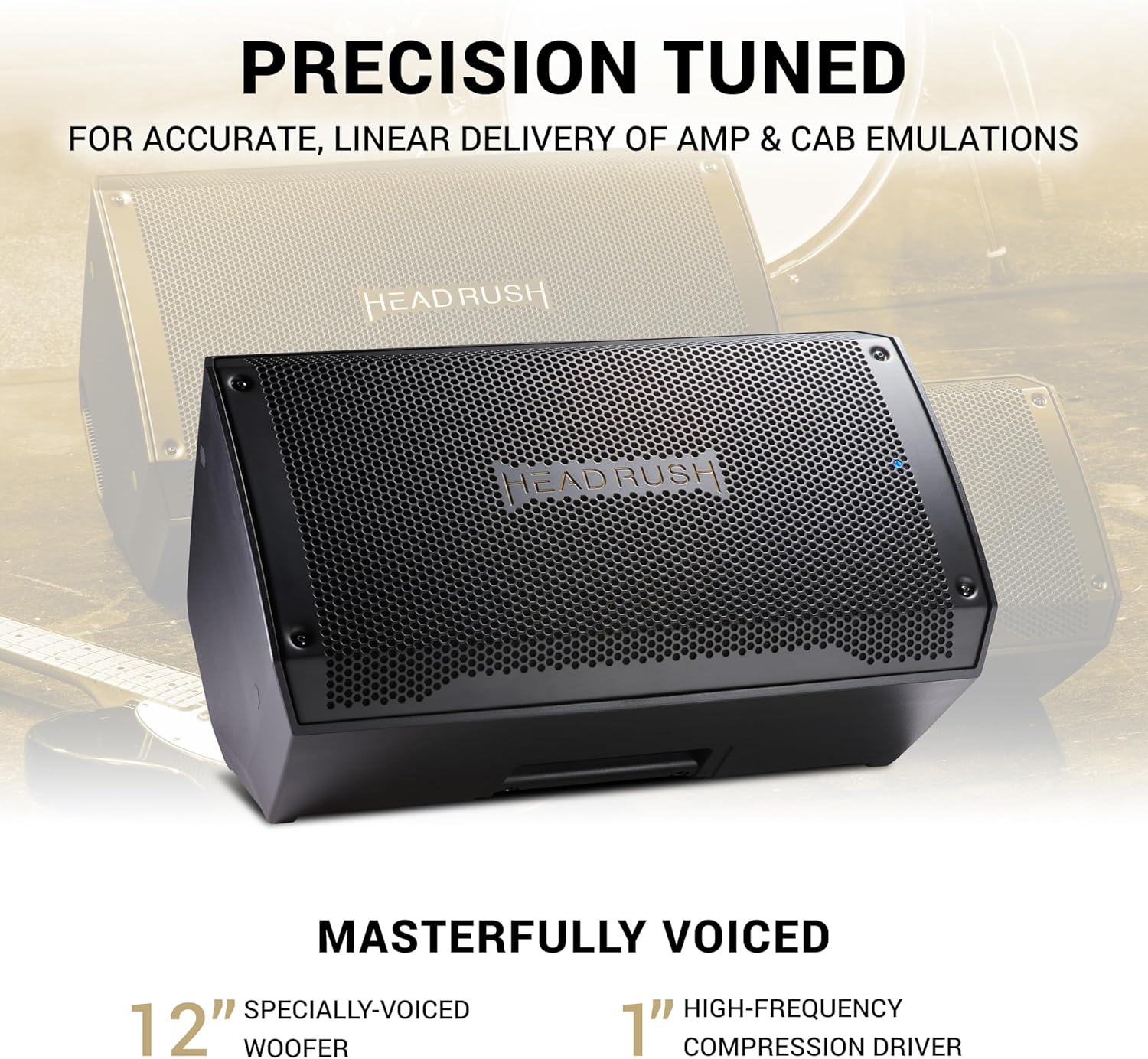 HeadRush FRFR112 MKII - 2500W Electric and Bass Guitar Amp, 12