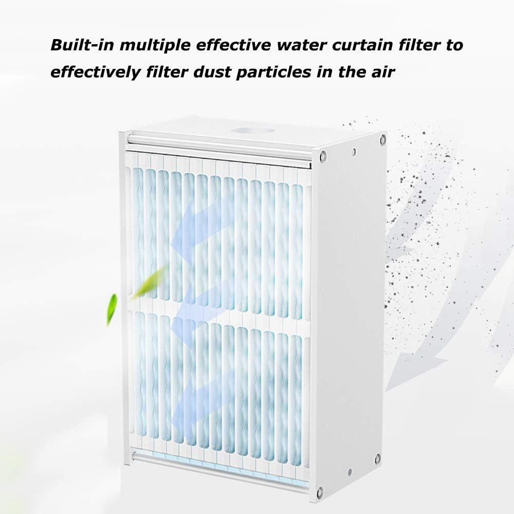 Cooling Fans USB Portable Air Conditioner Fan, 3 Speed Mini Personal Evaporative Air Cooler Small Desktop Cooling Fan with, Super Quiet Personal Table Fan Mini Evaporative Air Circulator Cooler