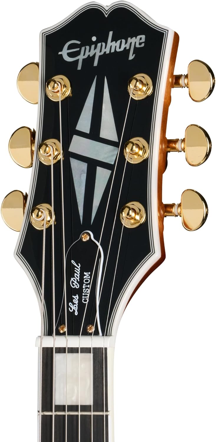 Epiphone EXCLUSIVE Les Paul Custom Quilt AAA, Trans Amber with Bag