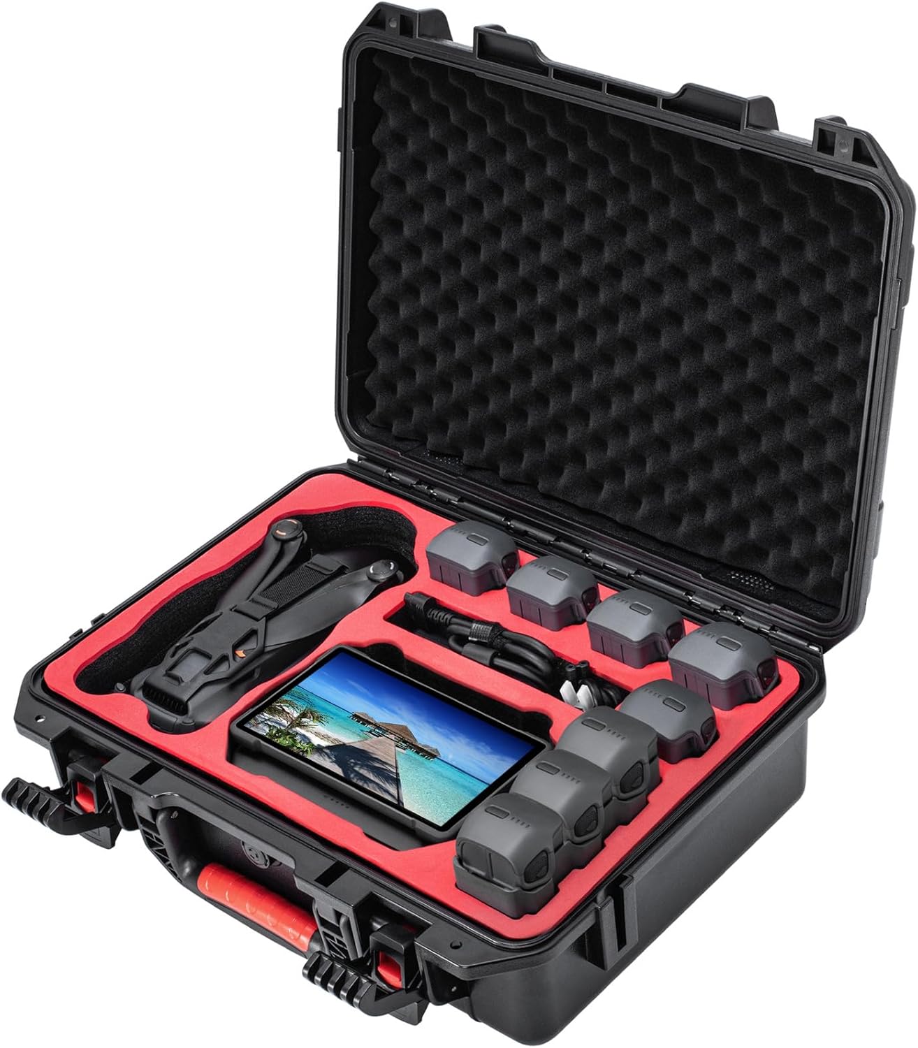 Mavic 4 Pro Case, Waterproof Hard Carrying Cases for DJI Mavic 4 Pro Creator/Fly More Combo, Perfect Storage Bag for RC Pro2/RC 2 Remote Controller and Other Drone Accessories (Case Only)