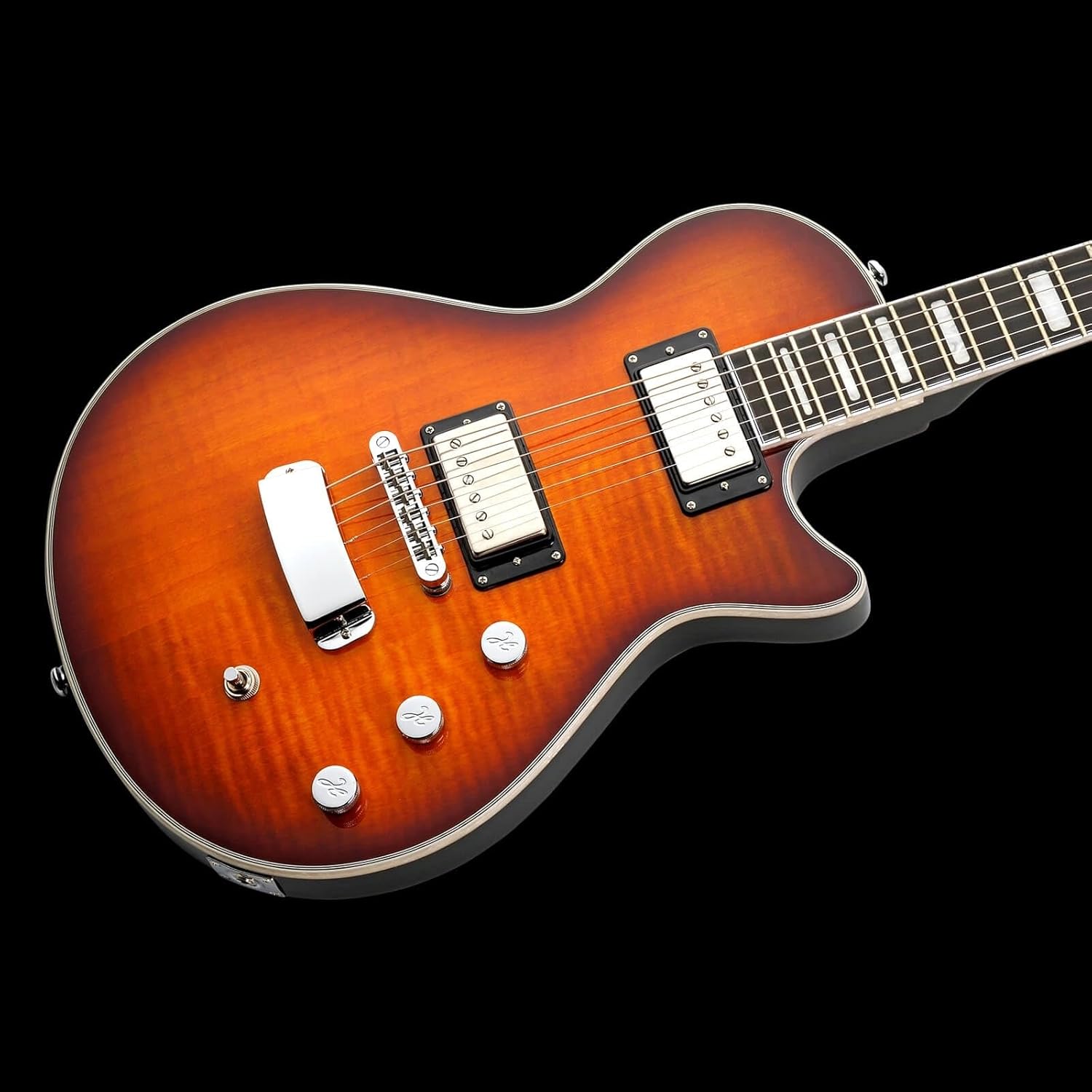 Hagstrom 6 String Solid-Body Electric Guitar, Right, Golden Eagle Burst (ULMAX-GEB)