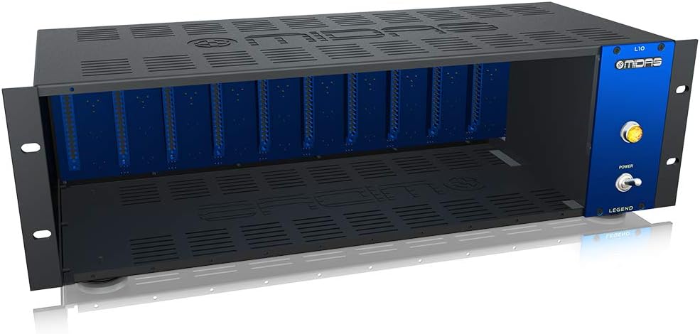 Midas LEGEND L10 500 Series Rackmount Chassis for 10 Modules with Advanced Audio Routing