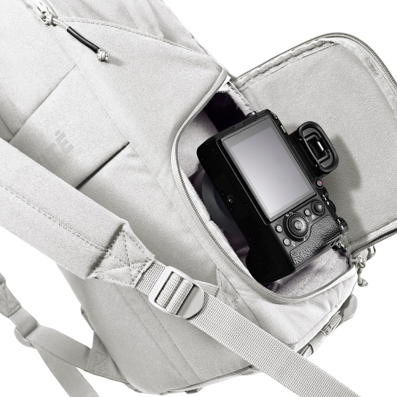 BREVITE - The Jumper - Compact Camera Backpacks for Photographers - A Minimalist & Travel-friendly Photography Backpack Compatible With Both Laptop & DSLR Accessories 18L (Nimbus Gray)