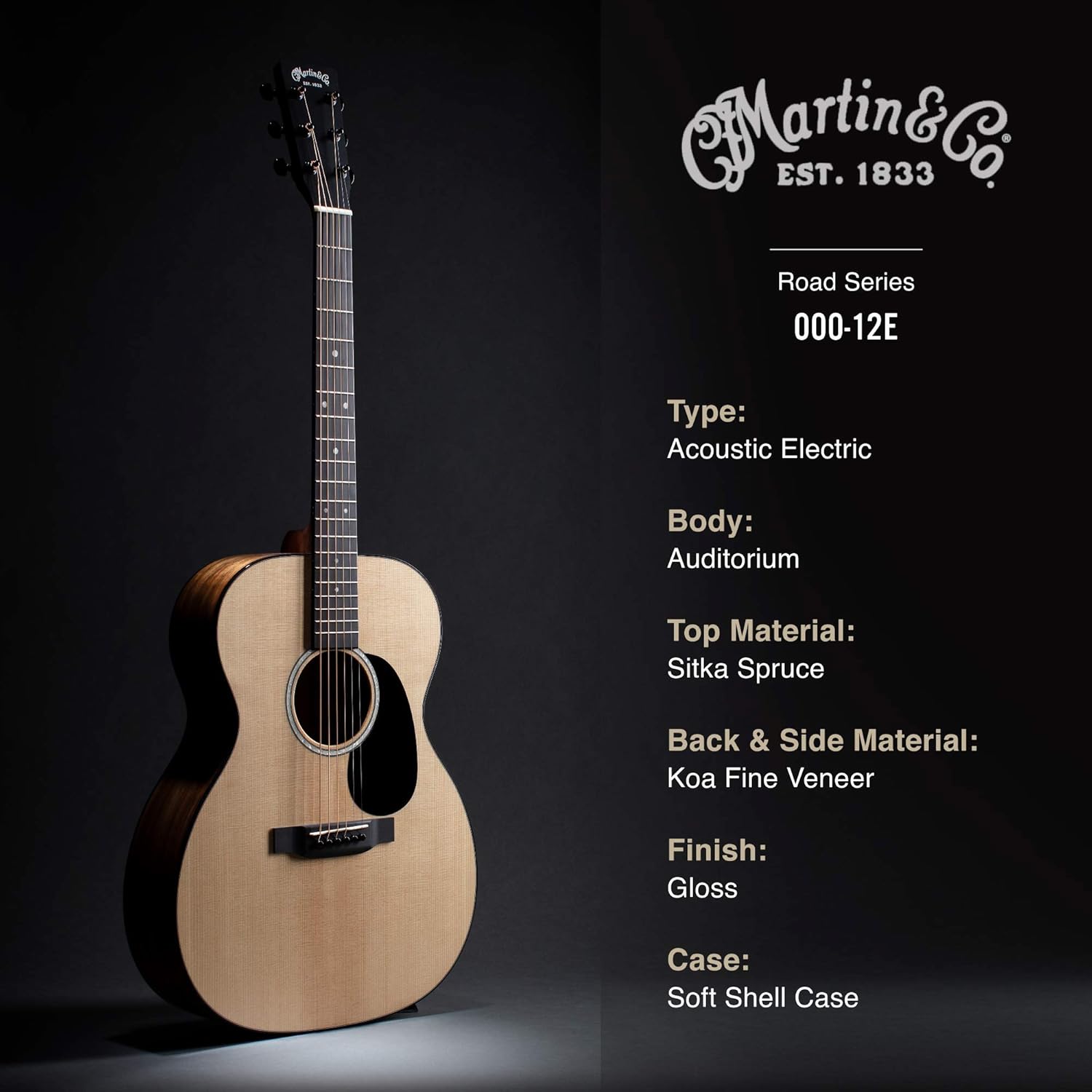 Martin 000-12E Koa Acoustic-electric Guitar - Natural