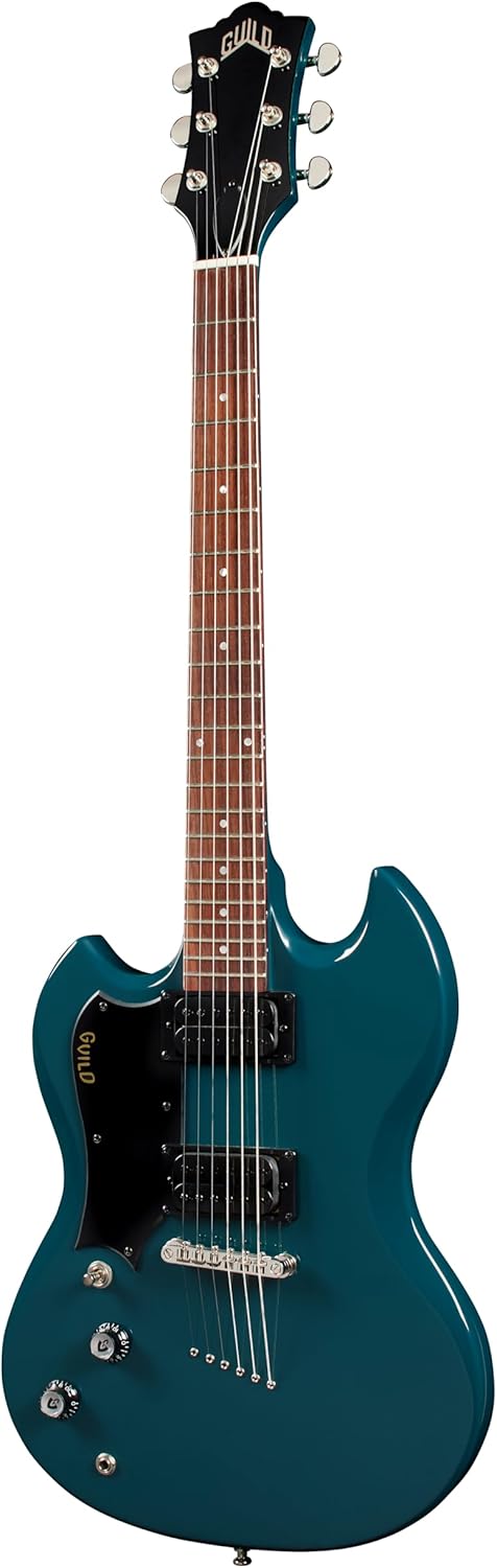 Guild Polara Electric Guitar Lefty, Blue Steel