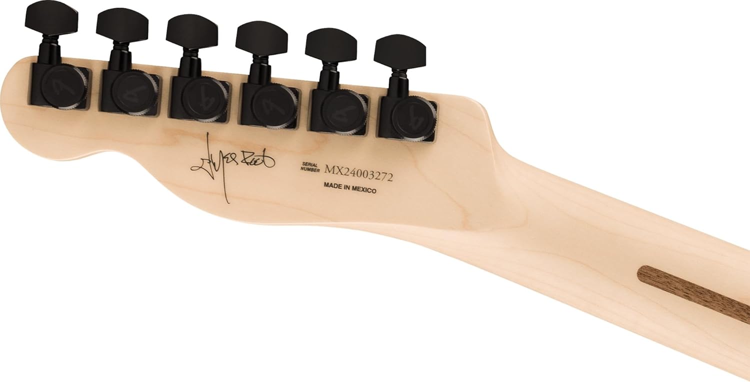 Fender Jim Root Telecaster - Flat White Bundle with Deluxe Black Tweed Hard Case, Cable, Strap and Guitar Cleaning Kit