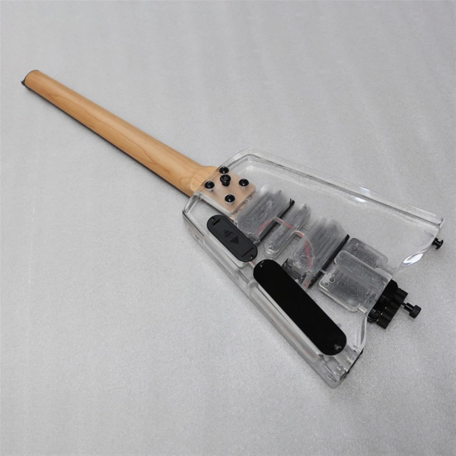 Headless Portable Travel Guitar Acrylic Body Rosewood Fingerboard mini Electric Guitar Professional Headless Guitar