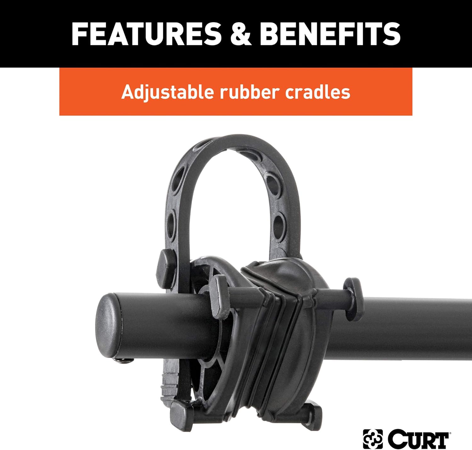 CURT 18029 Trailer Hitch Bike Rack Mount, Fits 1-1/4, 2-Inch Receiver, 2 Bicycles, CARBIDE BLACK POWDER COAT