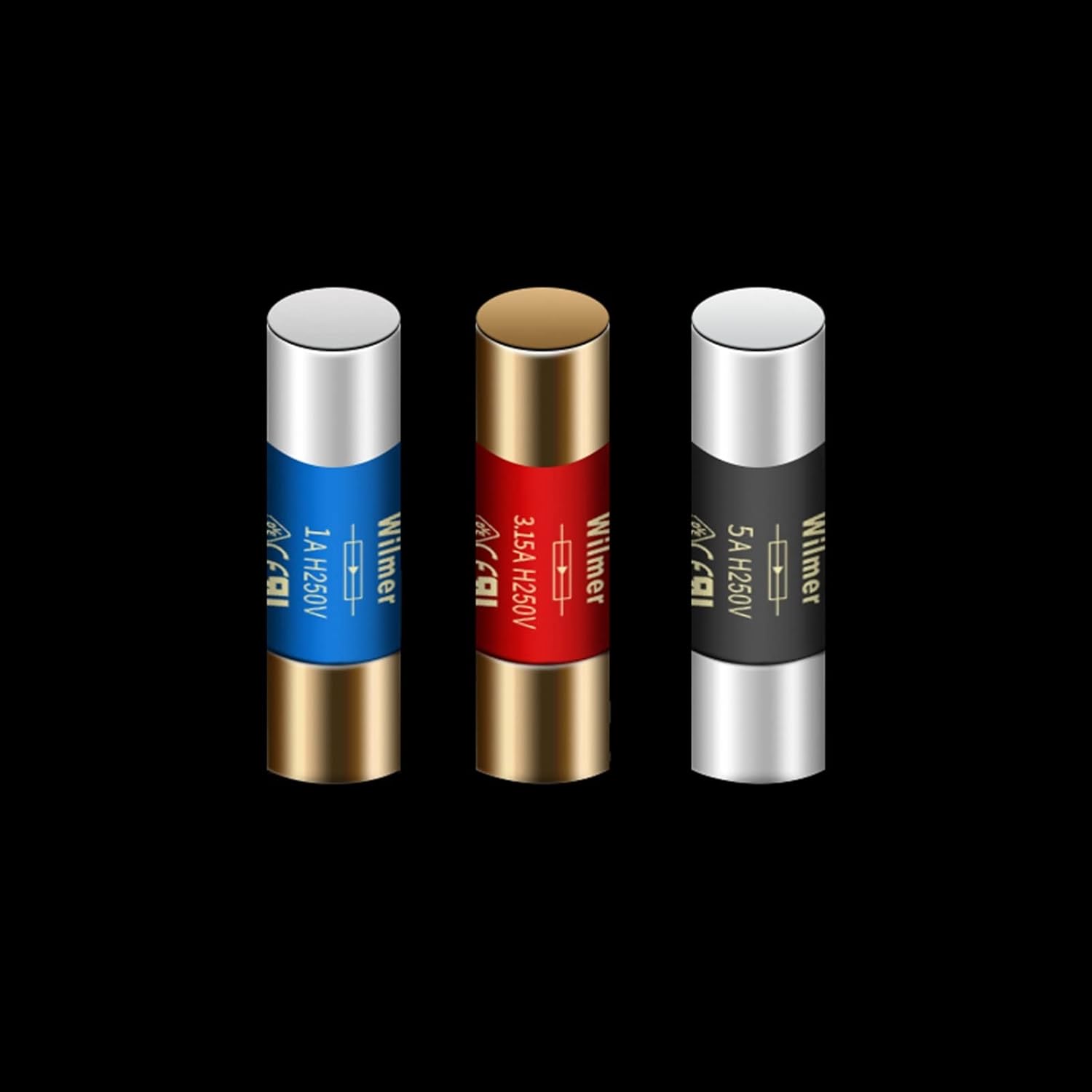 1PCS 5 * 20mm HiFi Graphene Nano Quantum Fuse CD Audio Amplifier Tube Amp Fuse Slow Blow Fuse (Color : Red Knight 8A)