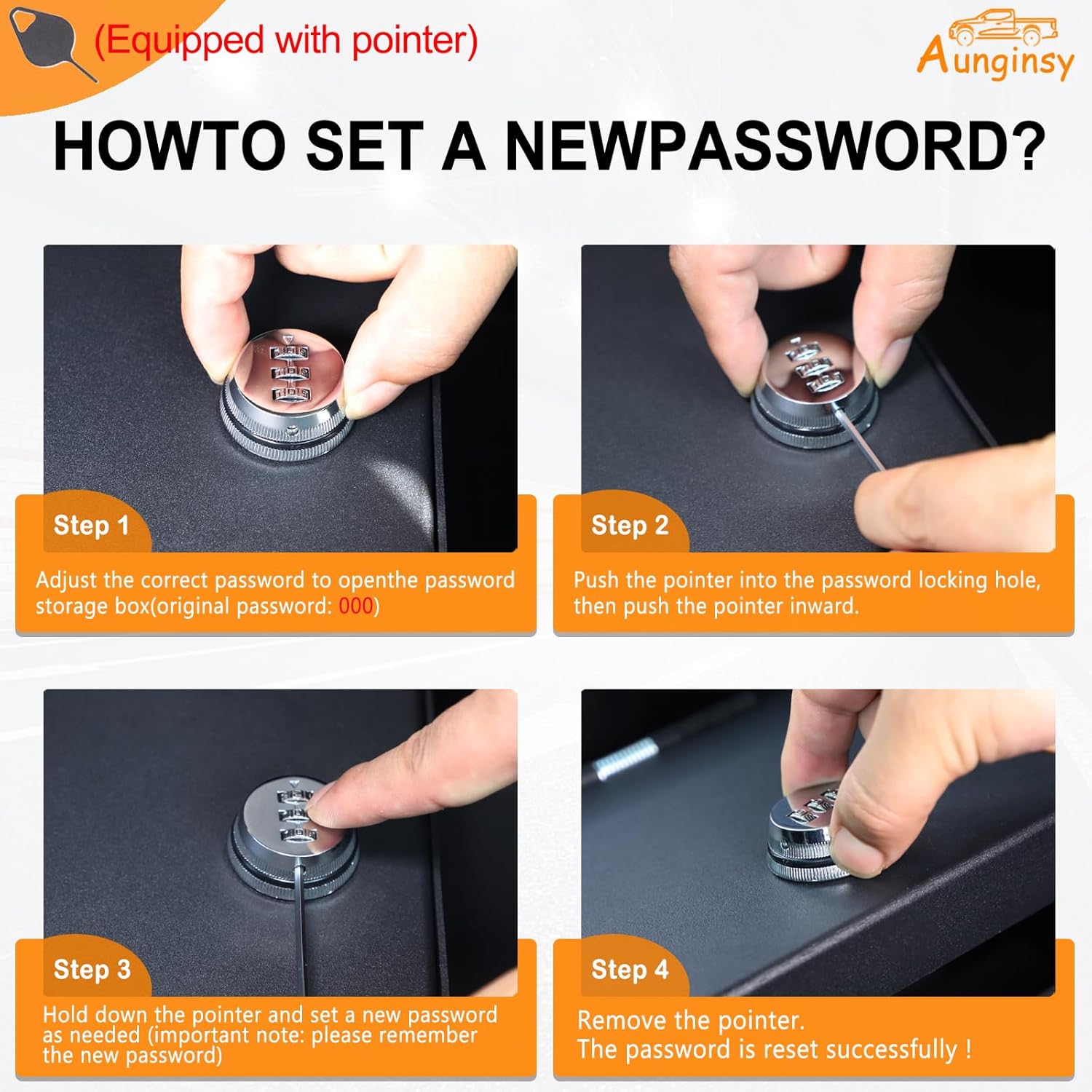 Car Center Console Lock Safe Box Armrest Storage Compatible with Ford Maverick 2022-2025 Center Console Lock Box Armrest Security Organizer Tray Vault with 3 Digit Combo Password Insert Accessories