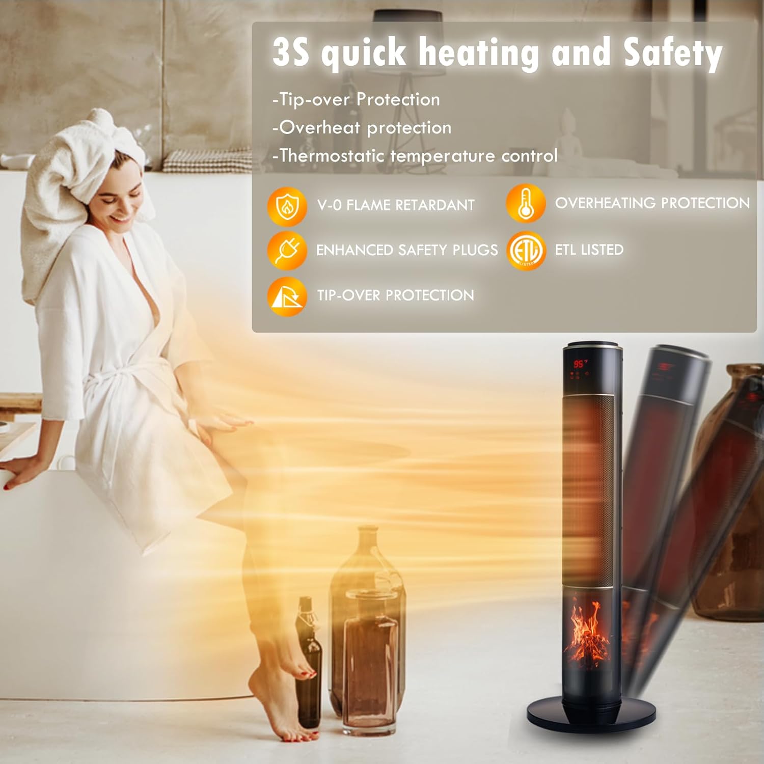 Portable Electric Space Heater for Large Room 37