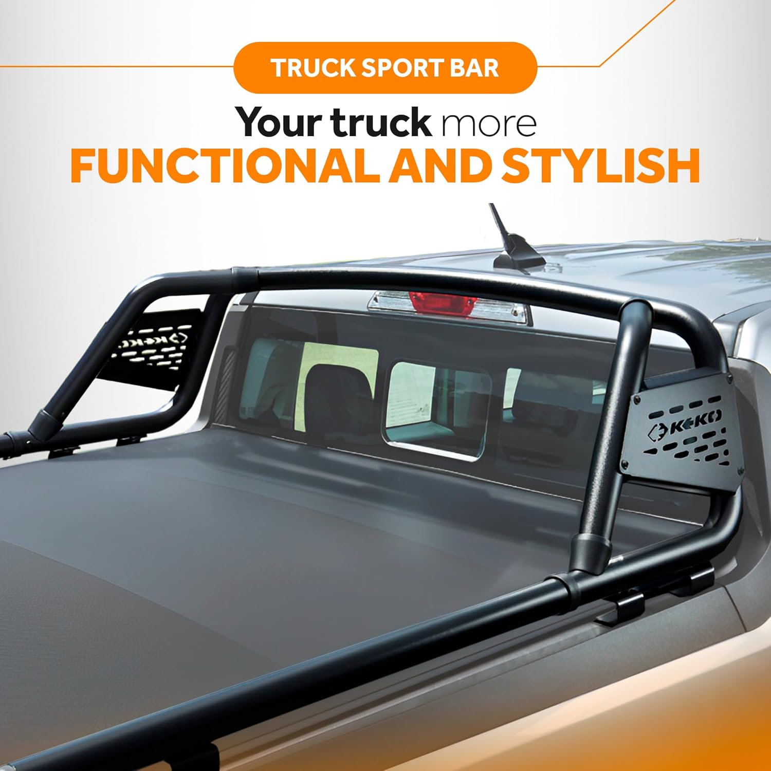 KEKO - Truck Sport Bar Compatible with Maverick 2022-2025 - Sports Bar for Truck - Accessories, Easy Install, Car Accessories - Carbon Steel, Alloy Steel