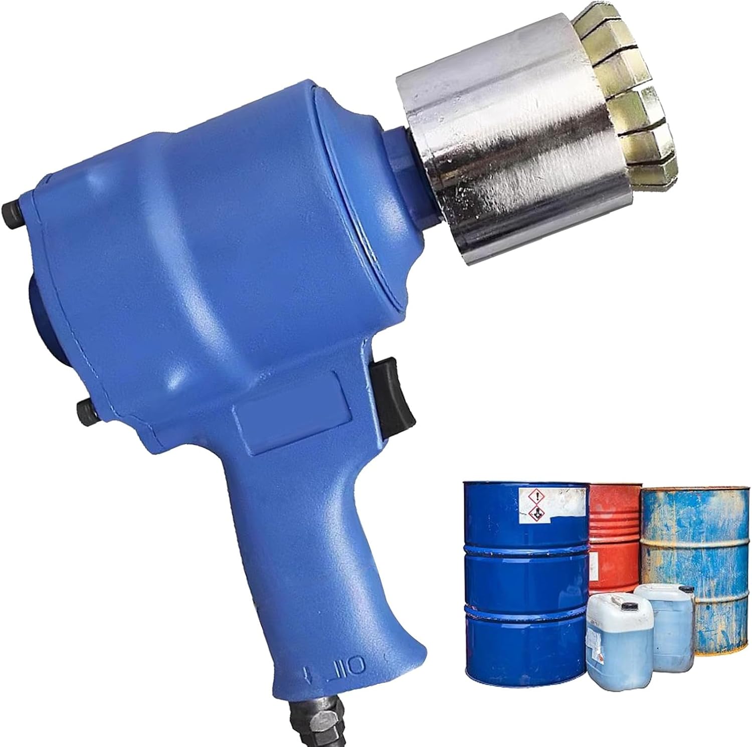 Pneumatic Oil Drum Sealing Machine, Oil Barrel Cover Crimper, Maximum Pulling Force 1300Lbs, Oils Drum Capping Machine with Adjustable Tightness, for Barrels (35mm)