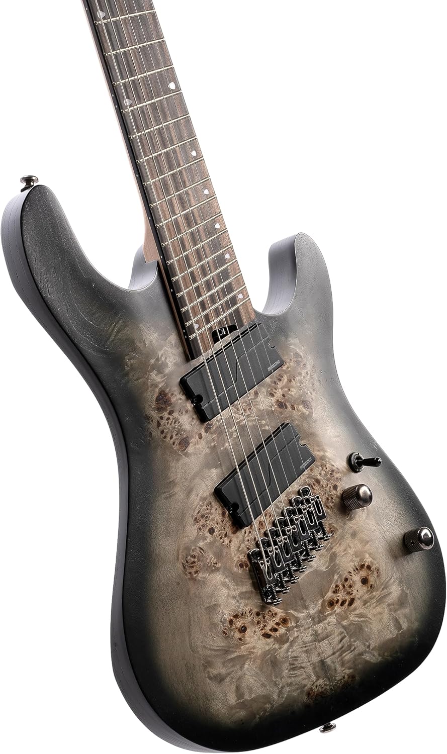 Cort KX Series 507 Multi-Scale 7-String Electric Guitar, Star Dust Black Finish