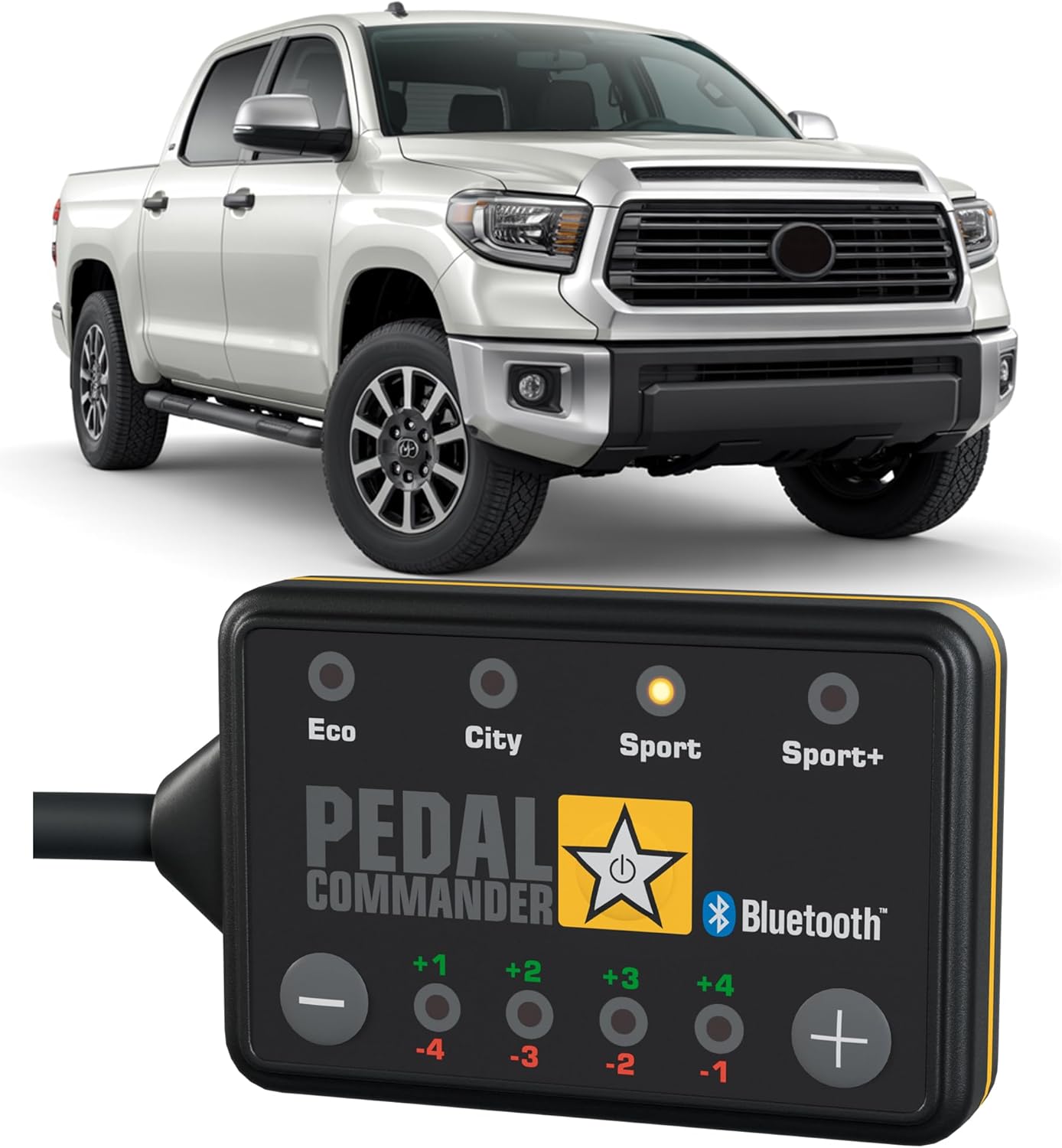 PEDAL COMMANDER Throttle Response Controller Compatible with Toyota Tundra 2007-2021, Plug-and-Play, 4 Modes 36 Sensitivity Levels, App Control Anti-Theft, Performance Upgrade, Tundra Accessories