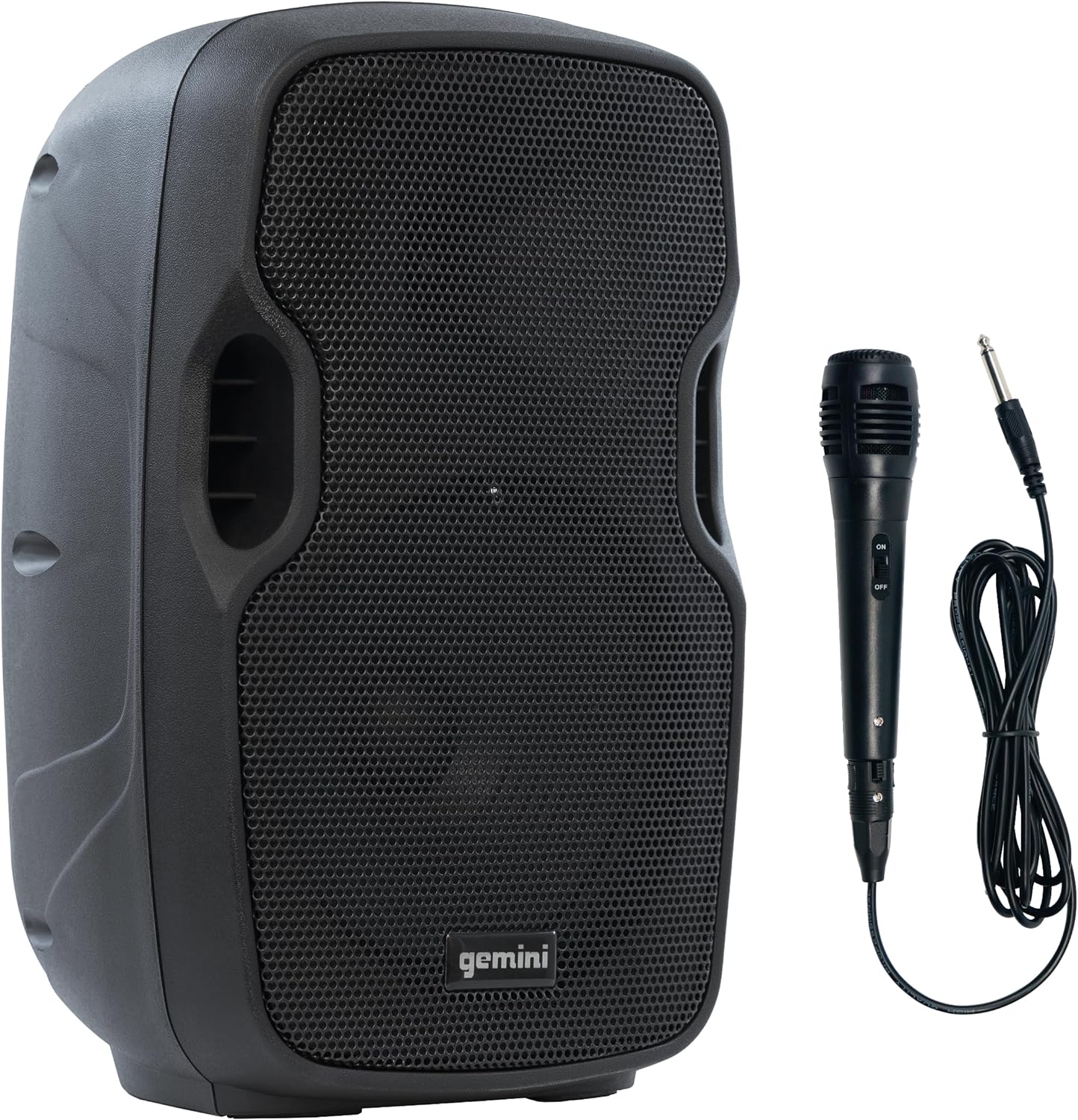 Gemini 8” 500W Wireless Battery-Powered Bluetooth PA Speaker with Mic/Guitar Inputs, Echo, USB/SD/FM – Portable Pro Audio for Performers, Karaoke & Outdoor Events (AS-08TOGO)