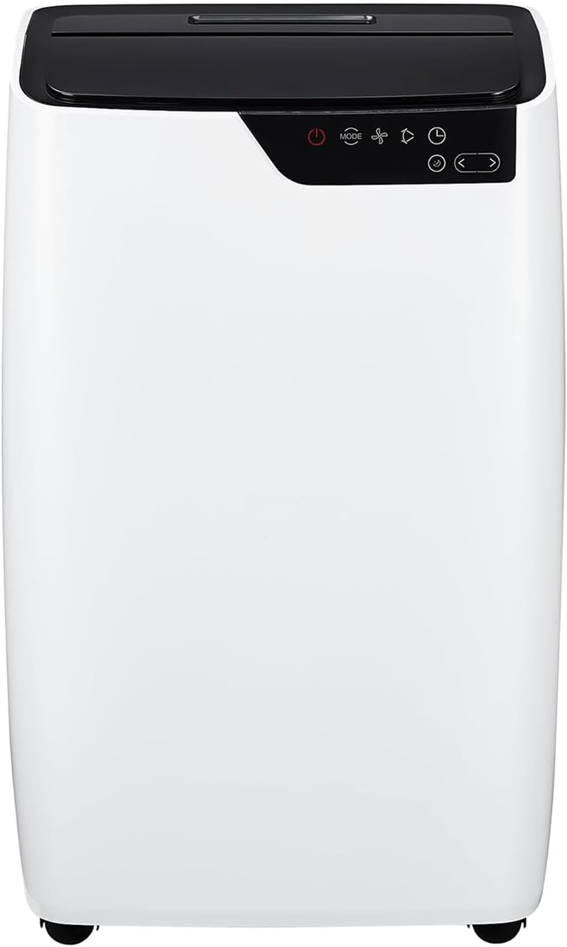 Portable Air Conditioner, 12,000 BTU, 3-In-1 Standing AC Unit with Cooling/Dehumidifier/Fan Modes for 550 Sq Ft, Portable Air Cooler with Remote, 24H Timer for Home, Office and Dorm