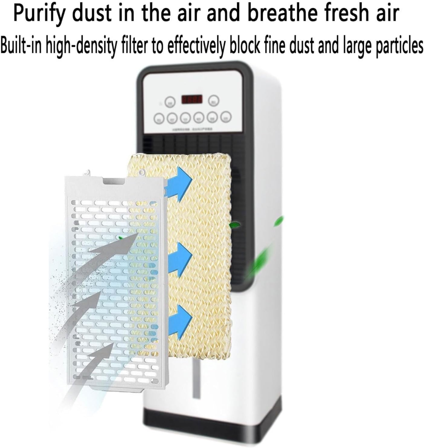 Portable 3-in-1 Air Conditioner, Cooling Fan, Humidifier, 7,000 BTU with 12H Timer, Remote Control, 3 Modes & 3 Speeds for Bedroom, Indoor Use