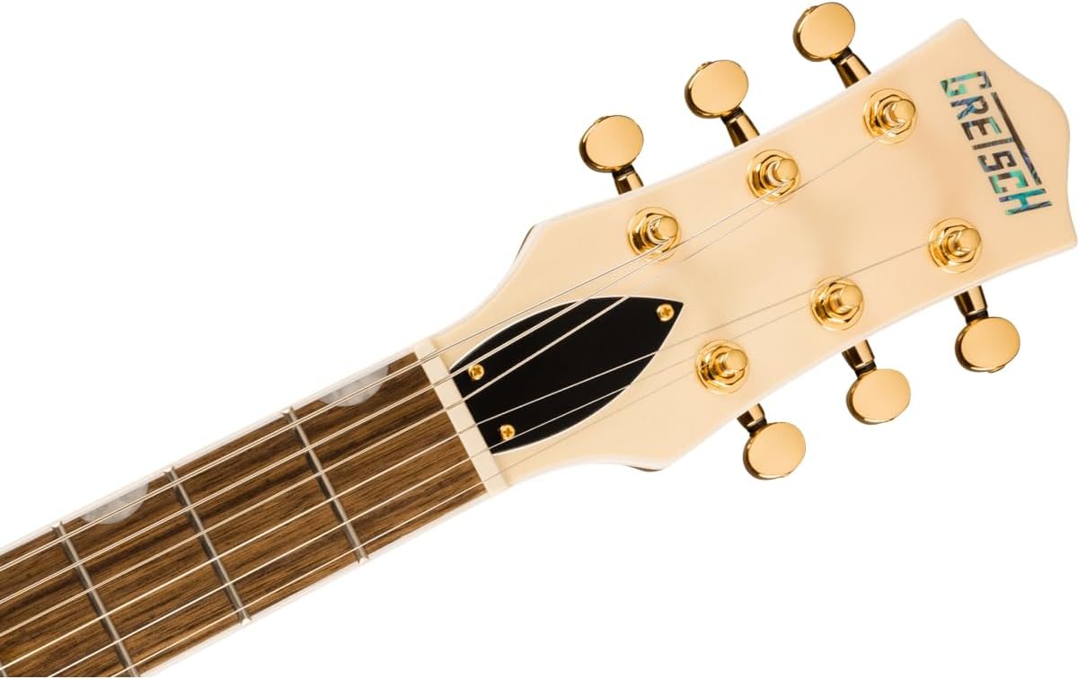 Gretsch Electromatic Pristine LTD Jet Single-Cut 6-String Right-Handed Electric Guitar with Bigsby Tailpiece (White Gold)