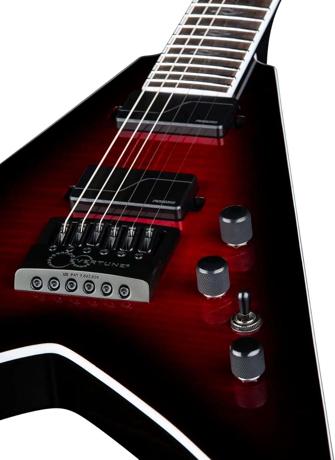 Dean Guitars Vengeance Select Evertune Fluence, Black Cherry Burst, VEN SEL ET FL BCB (Guitar Only)