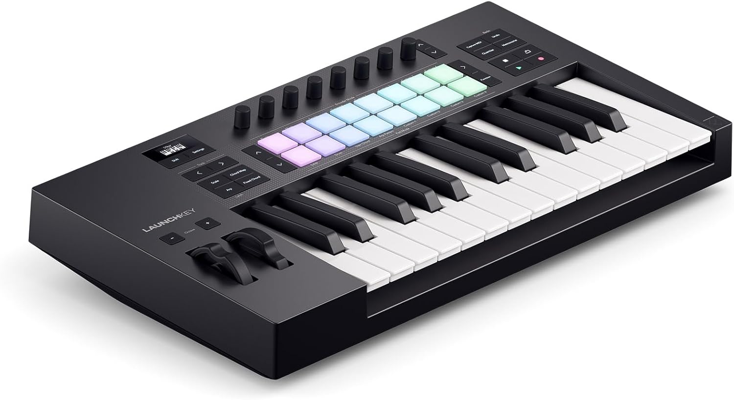 Audiosavings Bundle: Novation LAUNCHKEY 25 MK4 25-Key USB MIDI Ableton Live Keyboard Controller Bundle with Rockville RMC-XLR High-End Metal DJ Handheld Wired Microphone Mic w (2) Cables (2 Items)