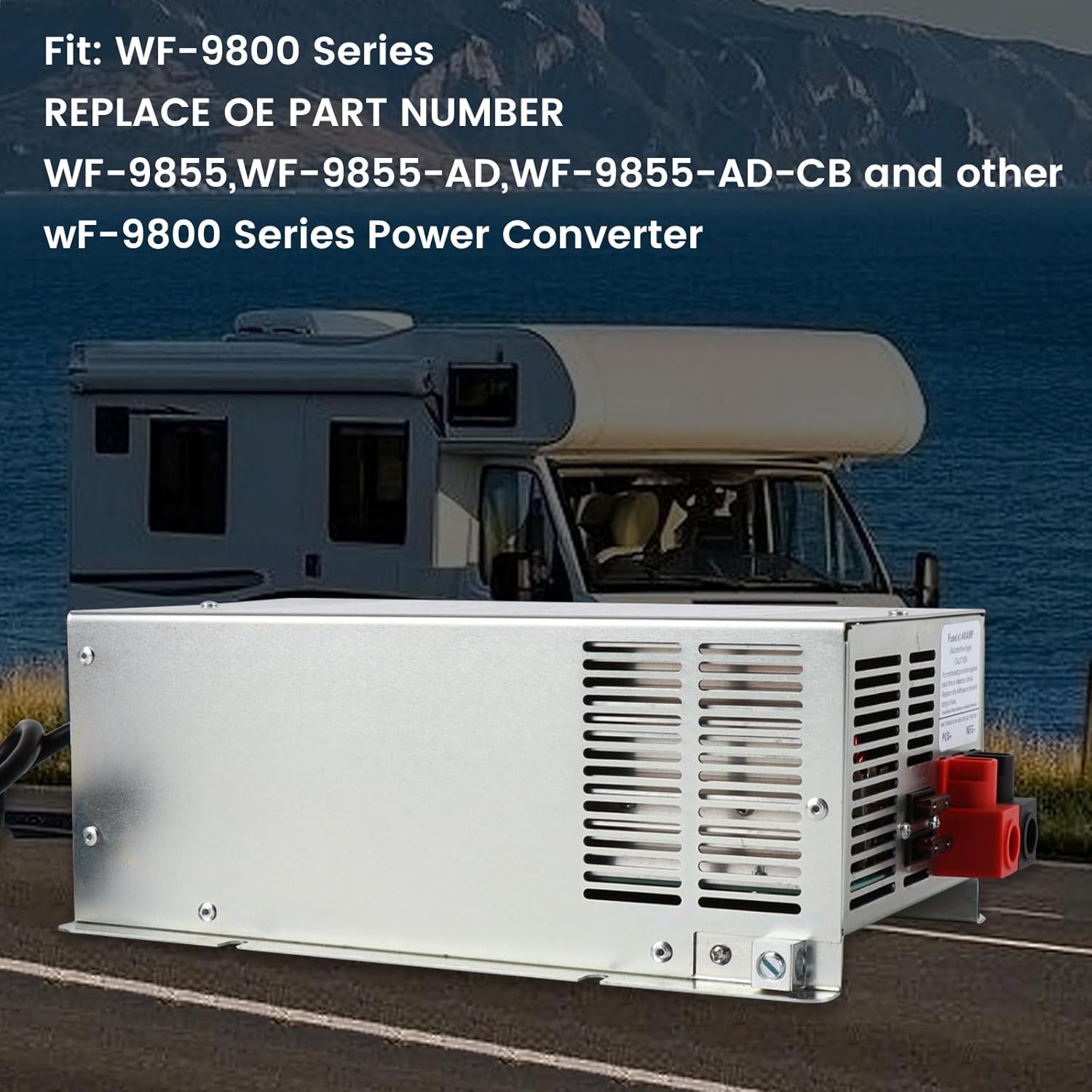 WF-9855 RV Power Converter Deck Mount Charger 55 amp Camper Inverter Compatible with WF-9855-AD,WF-9855-AD-CB&Other WF-9800 Series