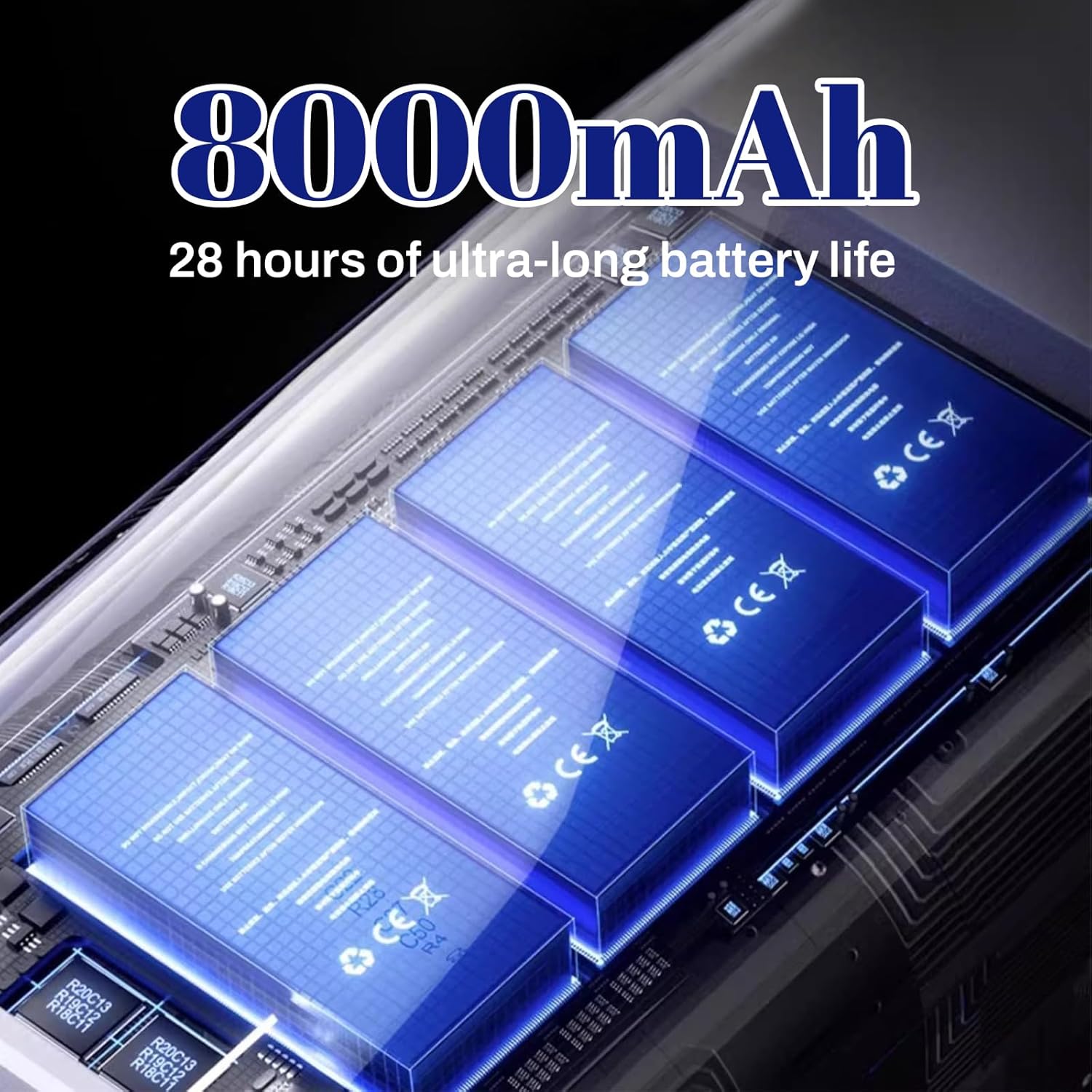 Portable Kitchen Cooling Air Conditioner, 3 Speeds with Air Conditioner Wind Deflector, Turbo Compression Cooling, USB Rechargeable Suitable for Kitchen, Bedroom and Living Room (white)