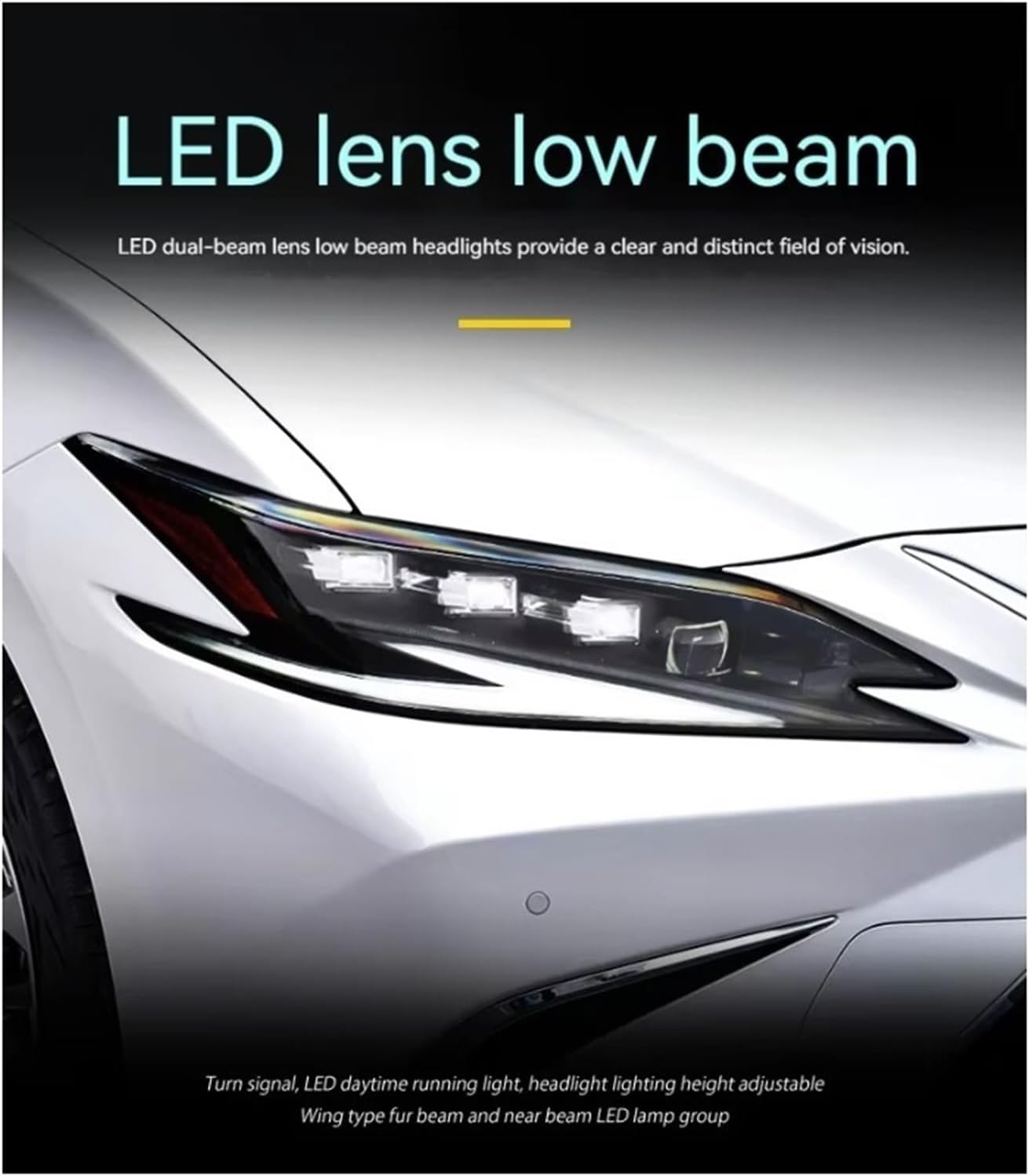 Car Lights Compatible For Lexus ES ES250 ES300h Headlights 2015-2023 LED Projetor Headlamp Daytime Running Light Automotive Accessories(18-23)