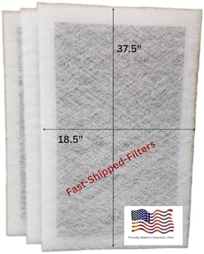Fast-Shipped-Filters 3 Pack Replacement Filter Pads Compatible with SolaceAir Air Cleaner White (20x40)
