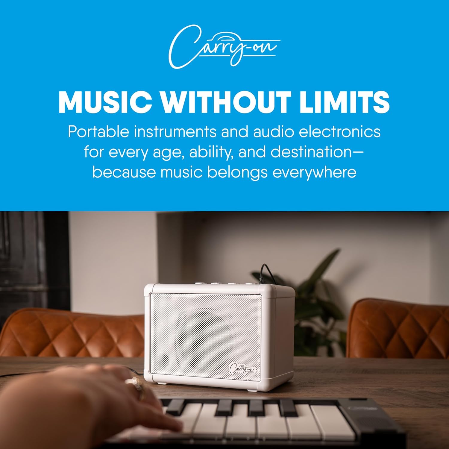 Carry-on Mini Stereo Bundle - Mini Speaker, Extension Speaker and PSU-1 - All-in-One High-Performance Portable Audio Solution for Music Practice, Jam Sessions, Studio Use, and Small Event Hosting