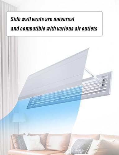 Adjustable Air Conditioner Deflector, Room Air Conditioning Vent Deflector, Suitable for Central Air Conditioner's Register and Grille