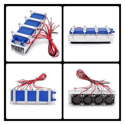 Thermoelectric Refrigeration Cooler 12VDC 30A/15A Semiconductor Cooling System DIY for Air Conditioning Fan Lucky(288W)