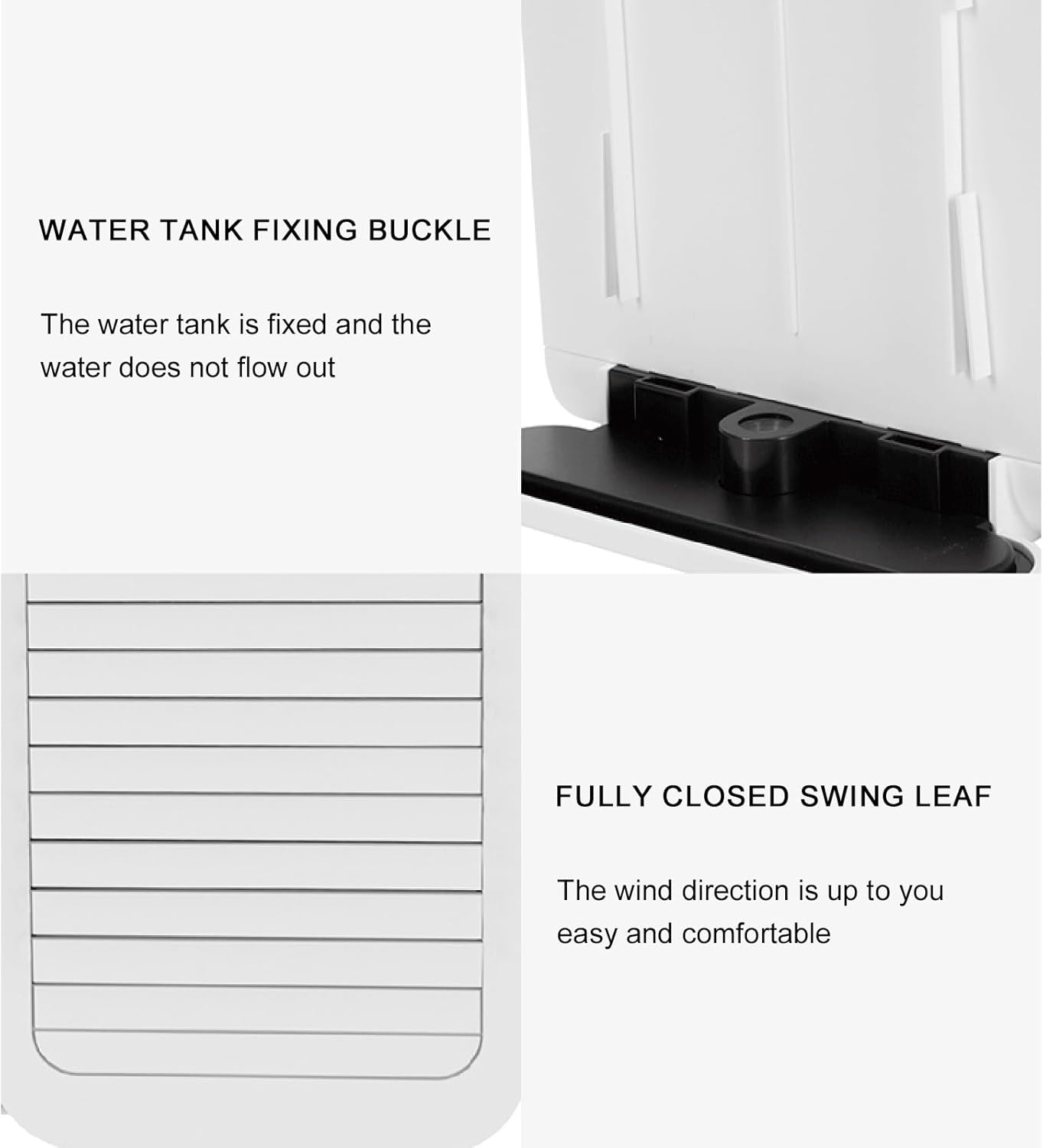 USB Mini Portable Air Conditioners with Water Tank, 2 Speed Swamp Cooler, Energy-Saving Evaporative Air Coolers, for Home, Office, Camping