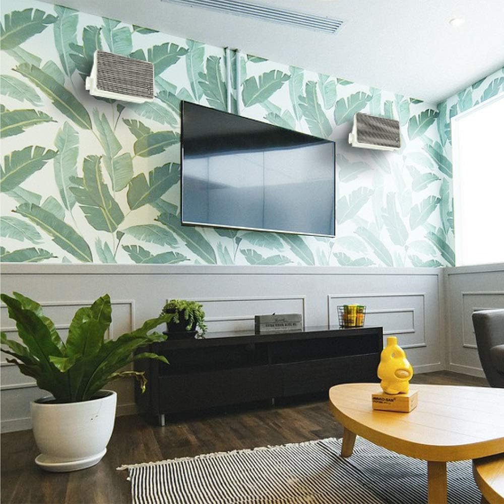 KICKER KB6B 2-Way Full Range Indoor Outdoor Speakers (Pair) Weatherproof Speakers for Patio Garage Poolside in-Home, 6.5 inch woofer, 2x5 inch Horn Tweeter Gray