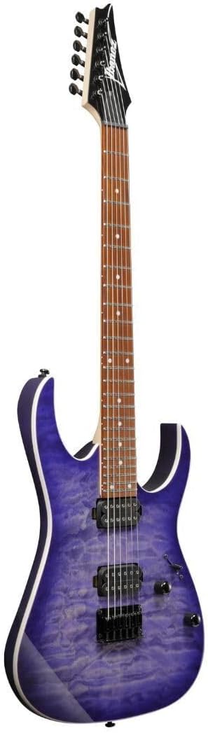 Ibanez RG421QM Electric Guitar - Cerulean Blue Burst