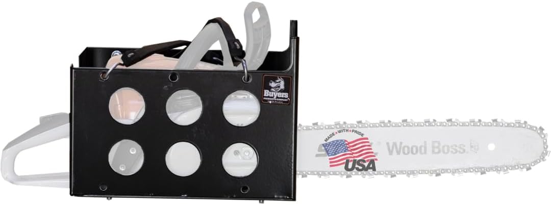 Buyers Products LT15 Rack Organizer for Lawn & Yard Hedge Trimmers, Chainsaws, Blowers and More, Made In the USA, Open & Enclosed Landscape Trailer Accessories, Lawn Care Equipment