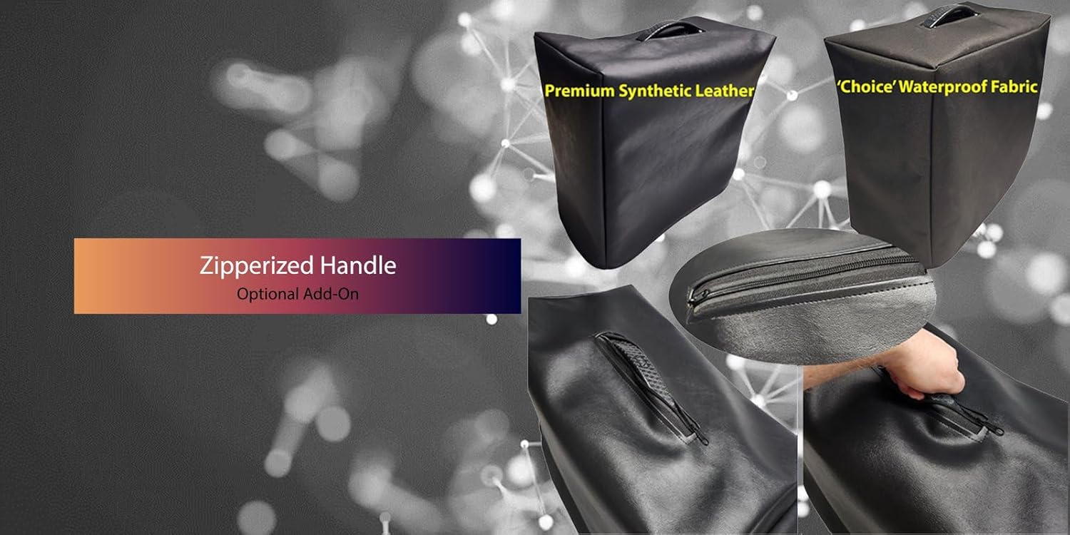 Gig Gear Cover Guitar Amplifier Cover for Marshall Handwired 1960TV 4x12 Angled Cab Amp | Waterproof 'Choice' Fabric or Synthetic Leather | Customize Color, Padding & Pocket Options