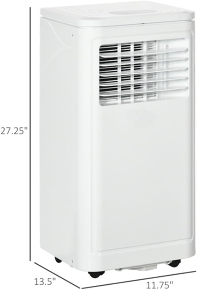 3-in-1 Portable Air Conditioner with 8000 BTU Cooling, Dehumidifier and Fan, LED Display, Remote Control, Washable Filter, for Rooms Up to 441 sq.ft.