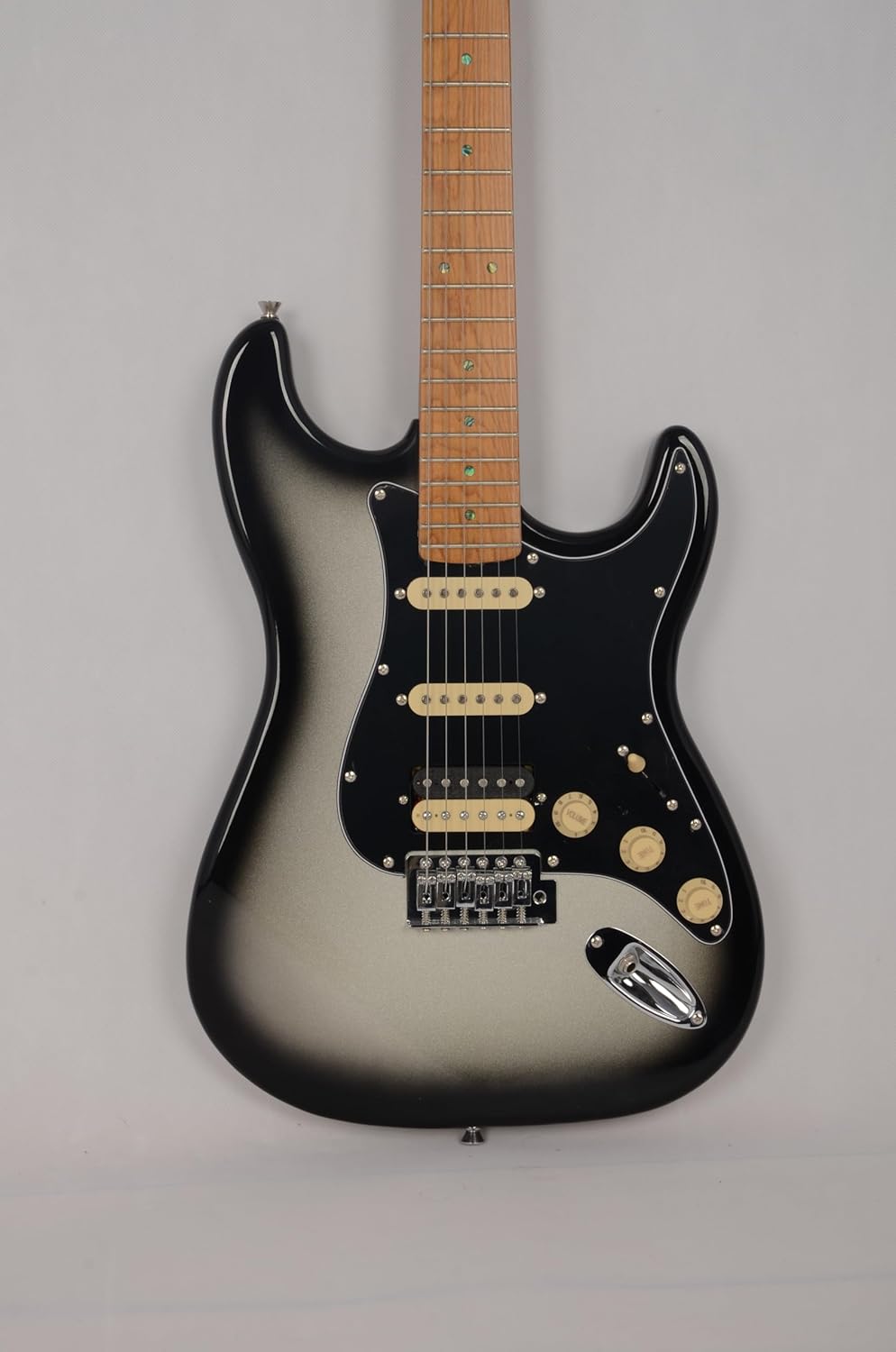 Full Size Solid Body Electric Guitar, ST Electric Guitar, Solid Body Electric Guitar, ST Series Roasted Basswood Body, Roasted Maple Neck and Fingerboard Accessories, Tools and Gig Bag