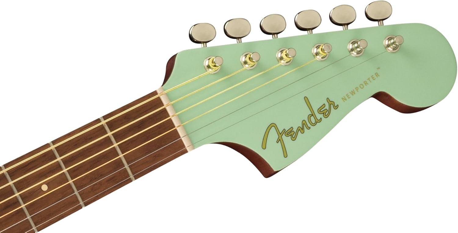 Newporter Player, Walnut Fingerboard, White Pickguard, Surf Green
