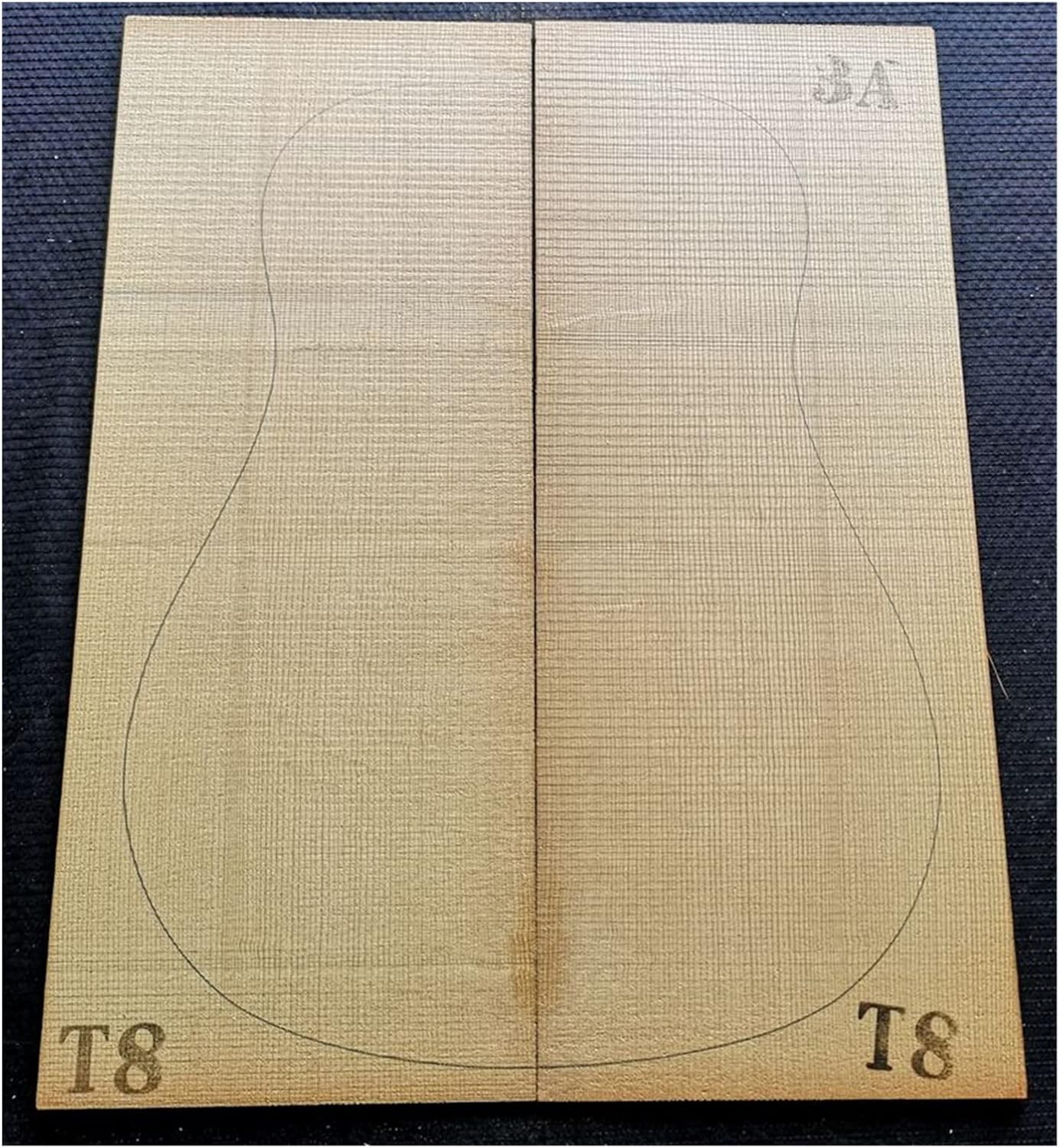 FLFL Spruce Veneer Guitar All-Single Guitar Making Materials Unfinished Guitar Kit (Color : 7)