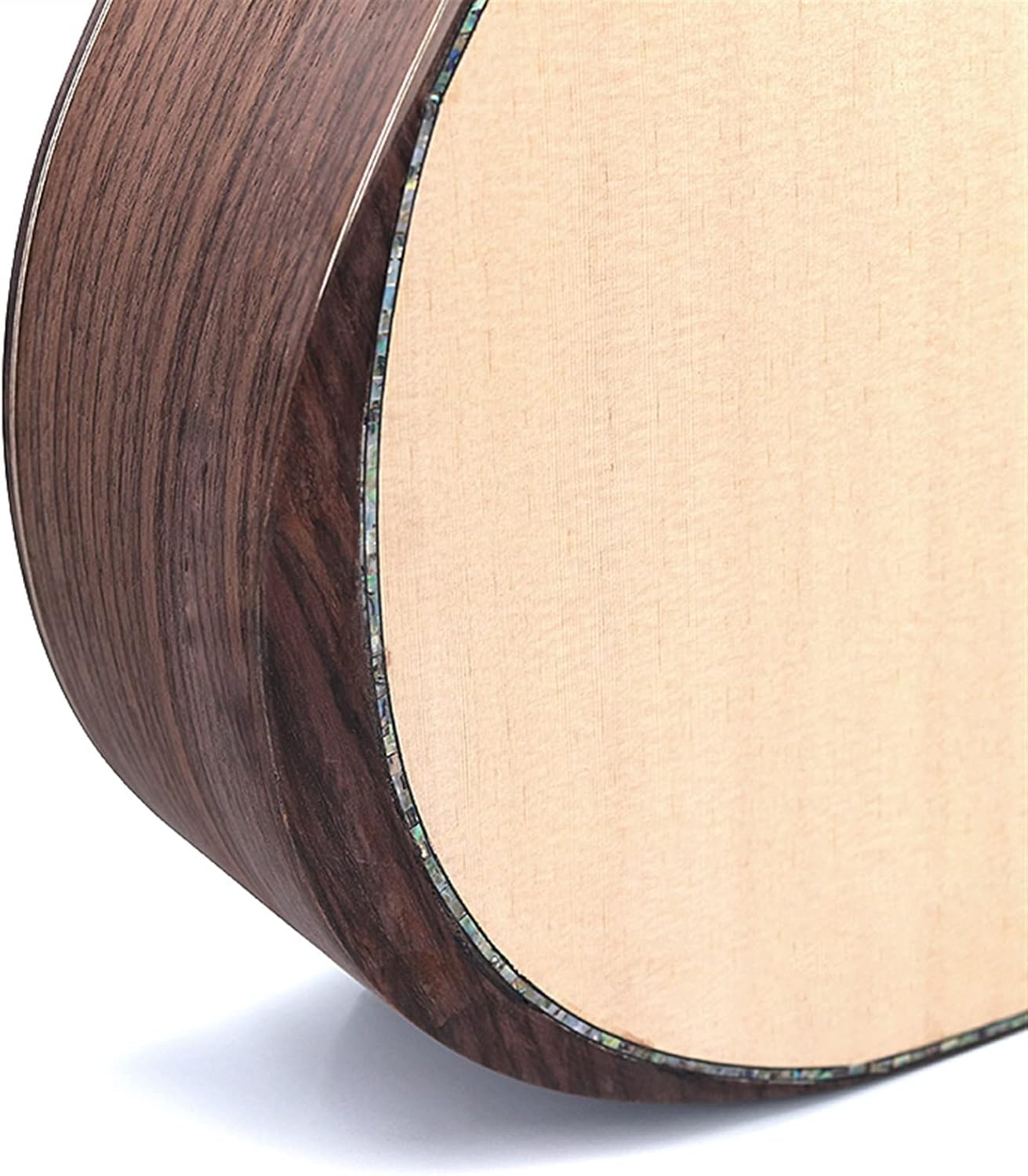 Folk Guitar with Hand Guard Combination Material Rosewood Full Single Barrel Spruce Panel Handmade Guitar Unfinished Guitar Body (Color : 2)