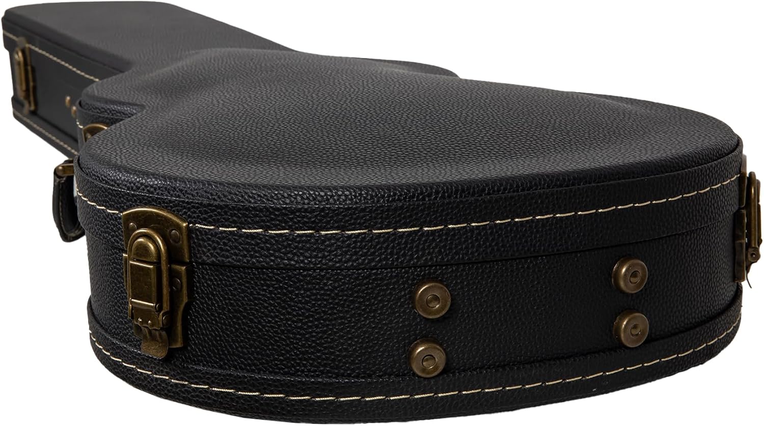 Crossrock SG Electric Guitar Case -Vintage Hardware, Sponge Lining, Metal Feet, Storage Space-Black (CRW520SGBK)