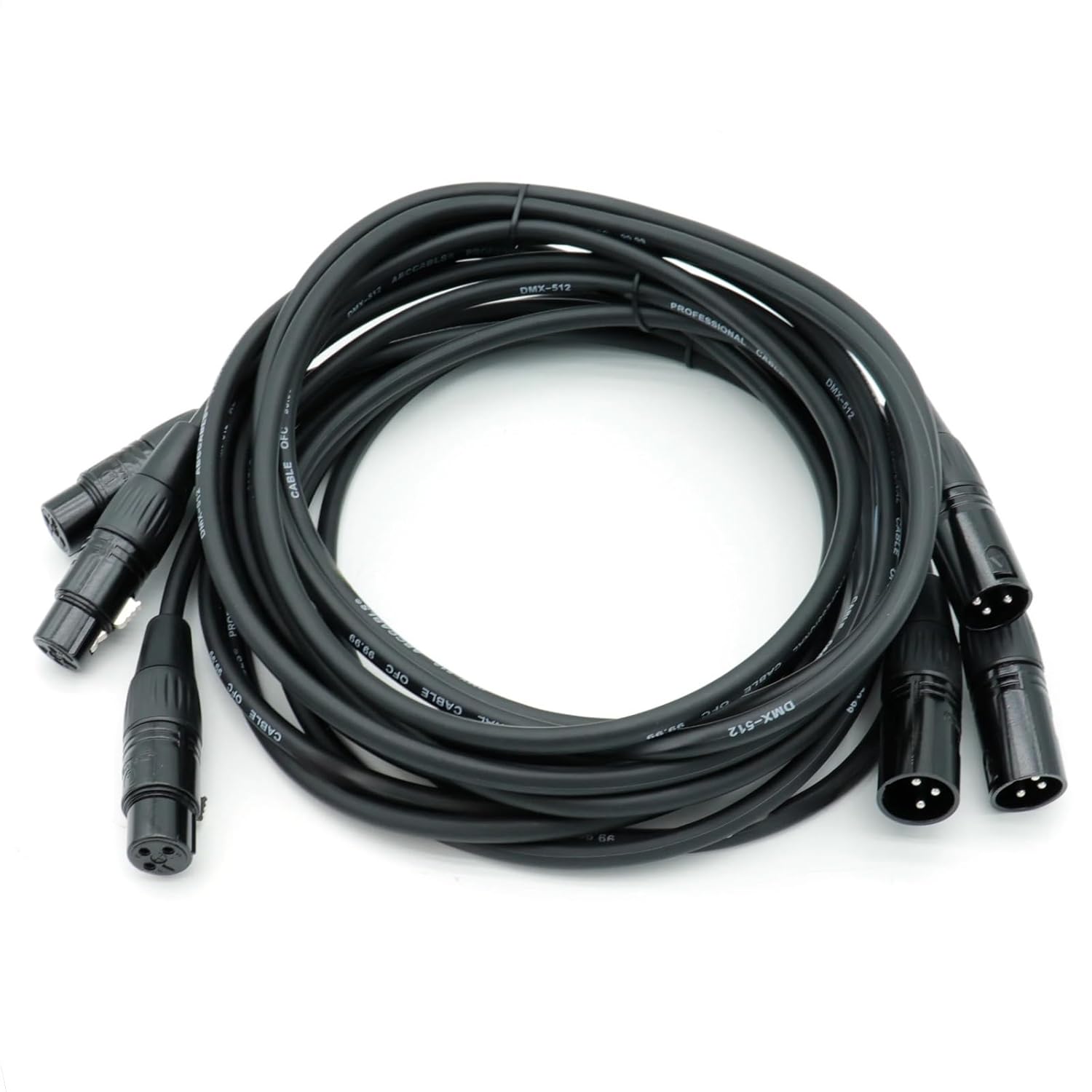 XLR Cable, Microphone Cable, Male to Female Balanced DMX Cable for Microphones, Radios, Speaker Systems, Stage Lighting(20m)