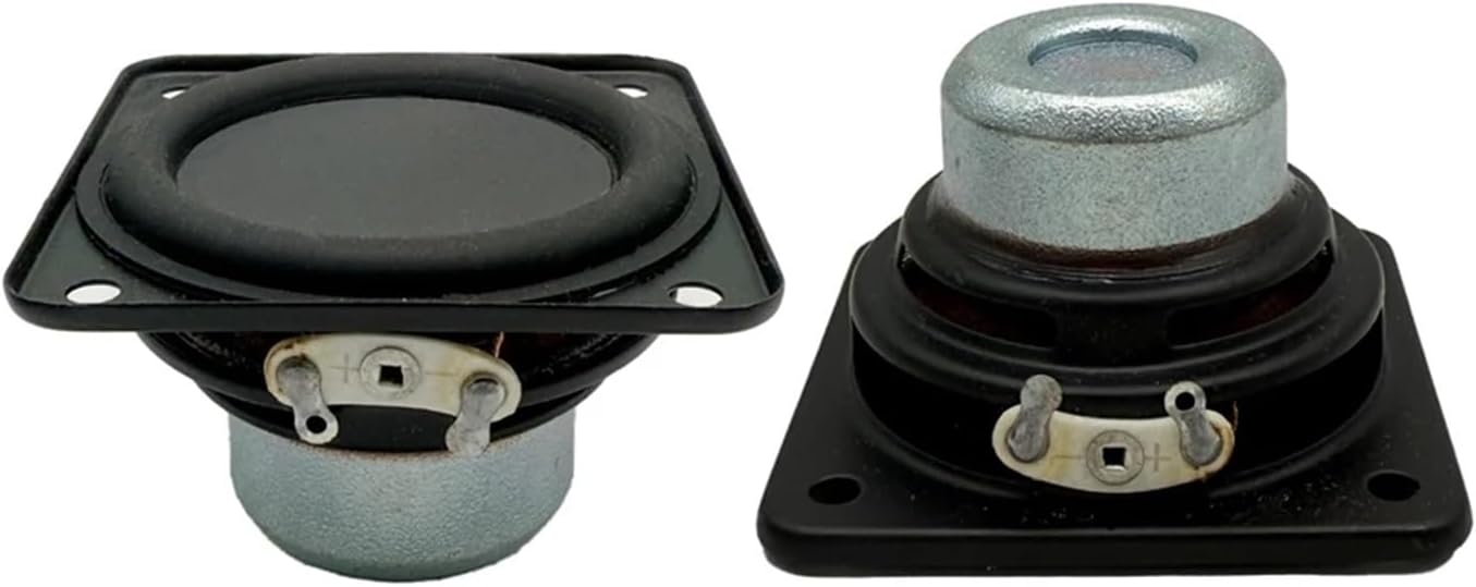 2 pcs/lot 2 Inch Speaker 4 Ohm 10W Full Range 51 MM Square Internal Magnetism DIY