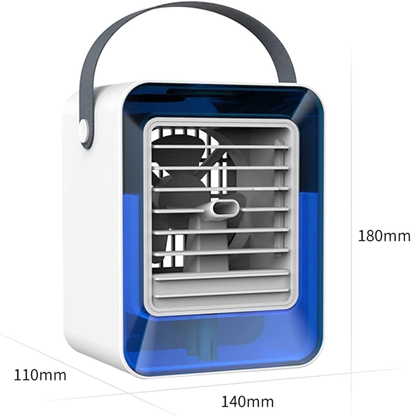 Portable Air Conditioner Fan, Personal Air Cooler Mini Air Conditioner, Desktop Table Cooling Fan, Suitable for Home, Bedroom Room, Office, Dorm, Car, Camping