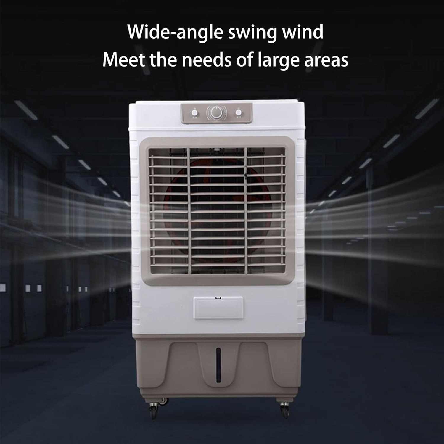Portable Air Conditioners, 3-IN-1 Evaporative Air Cooler with 3 Speeds and Water Tank, Personal Swamp Cooler for Home Office Factory(67.5 * 42.5 * 118.5cm)
